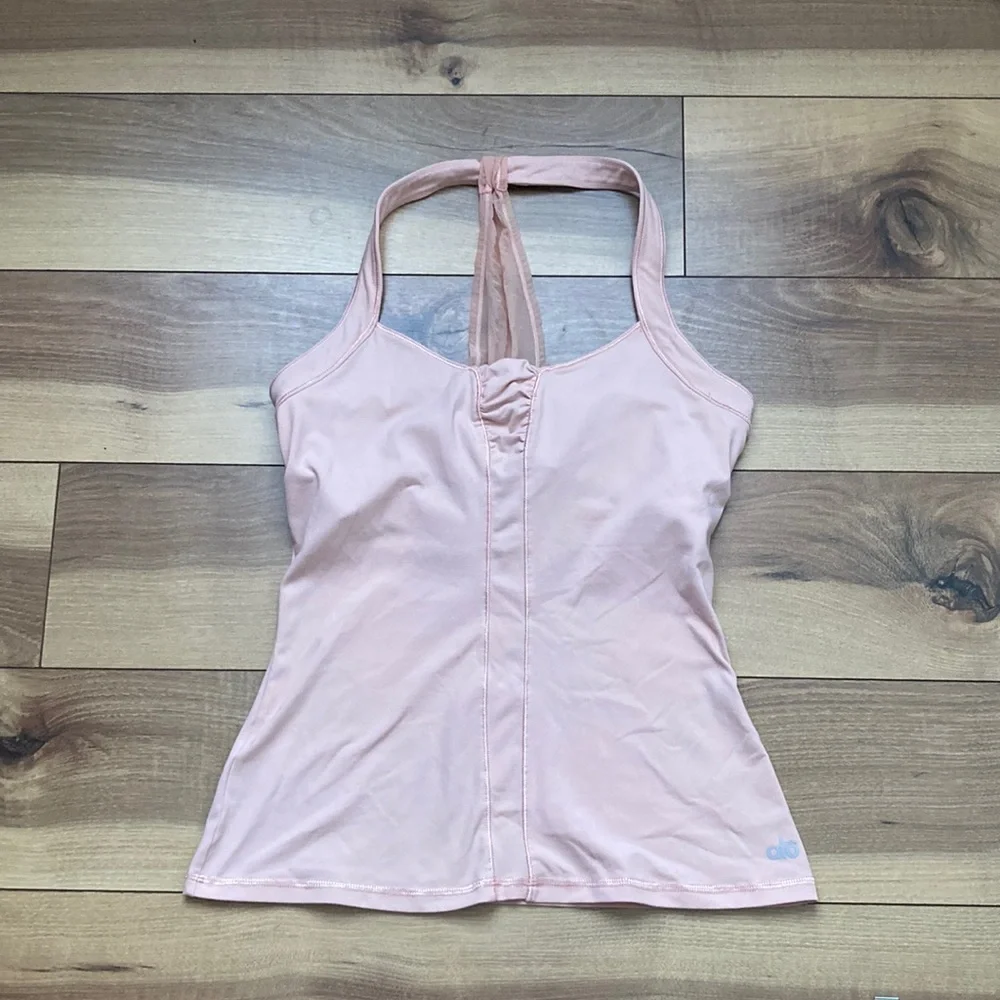 ALO Bliss Shirred Yoga Tank. Size S